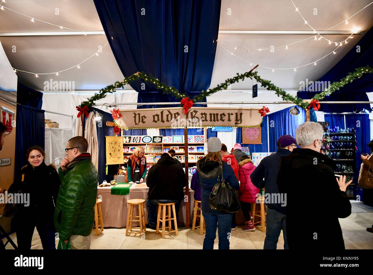 German inspired Christmas Village in Baltimore, MD, USA Stock Photo Alamy