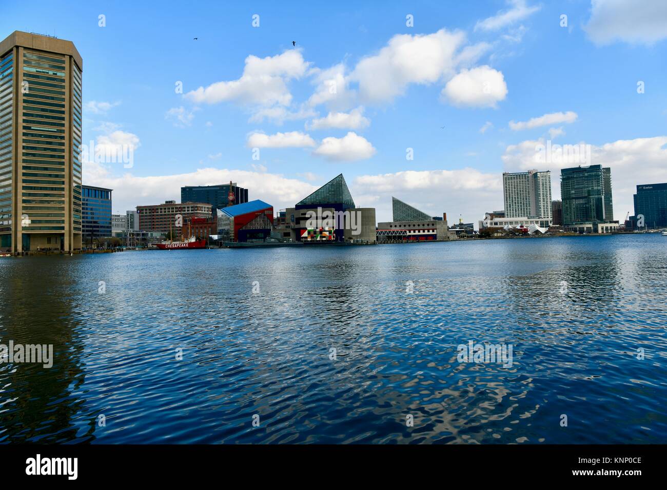 Baltimore inner harbor, Maryland, USA Stock Photo