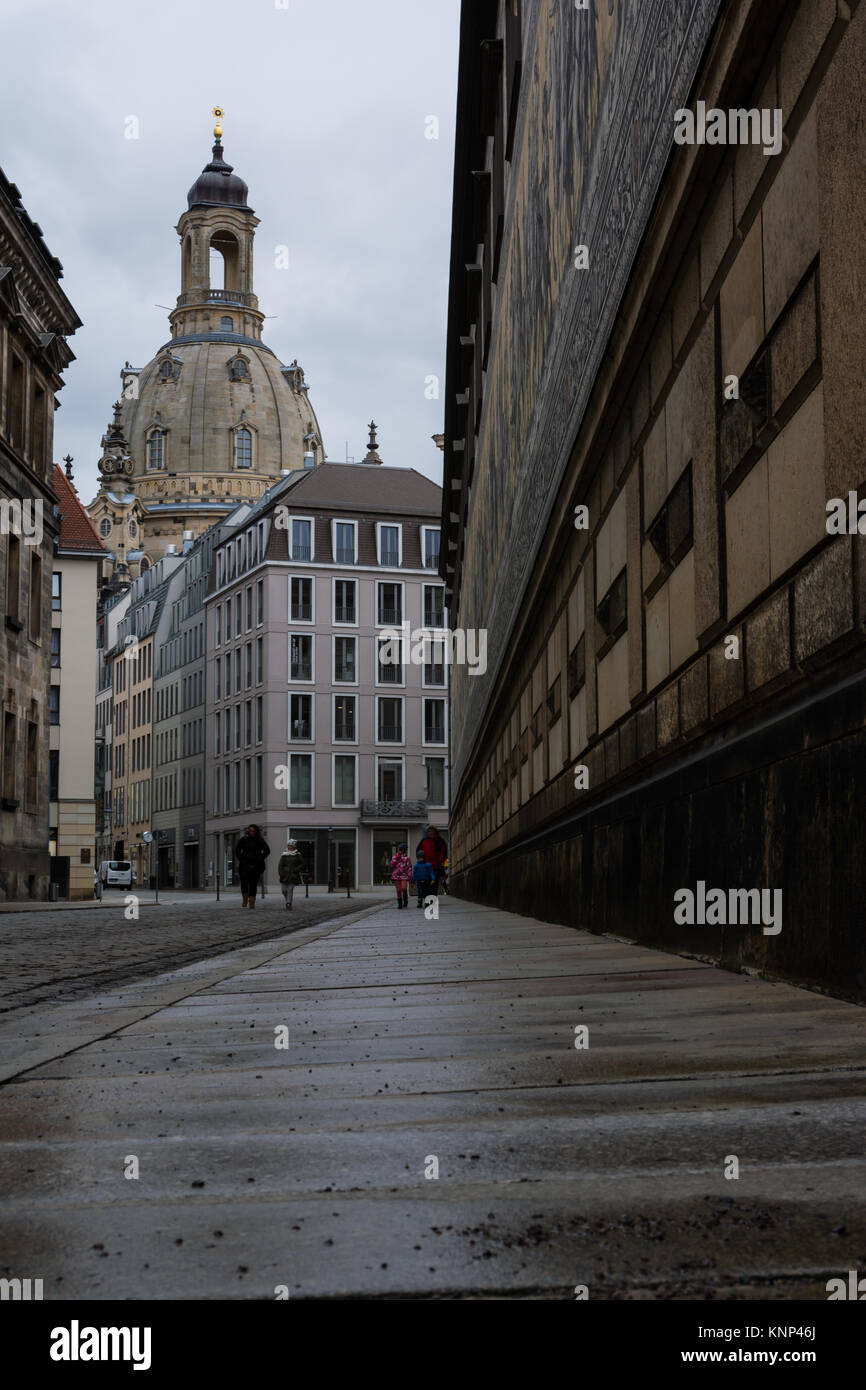 Dresden Frauenkirche Exterior City Landscape Square Marktplatz Center ...