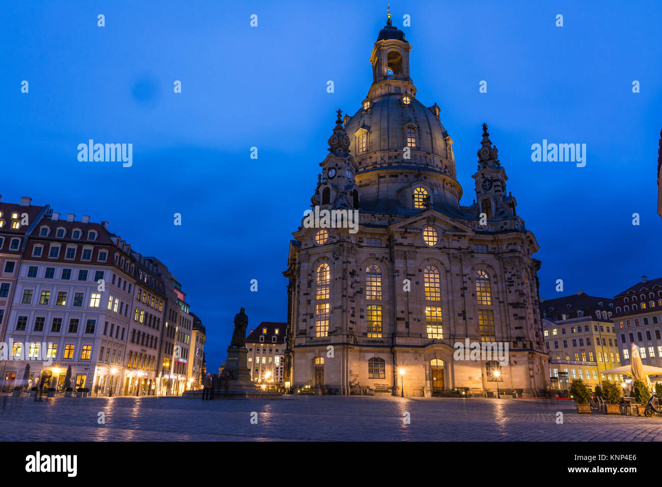 Dresden Frauenkirche Exterior City Landscape Square Marktplatz Center ...