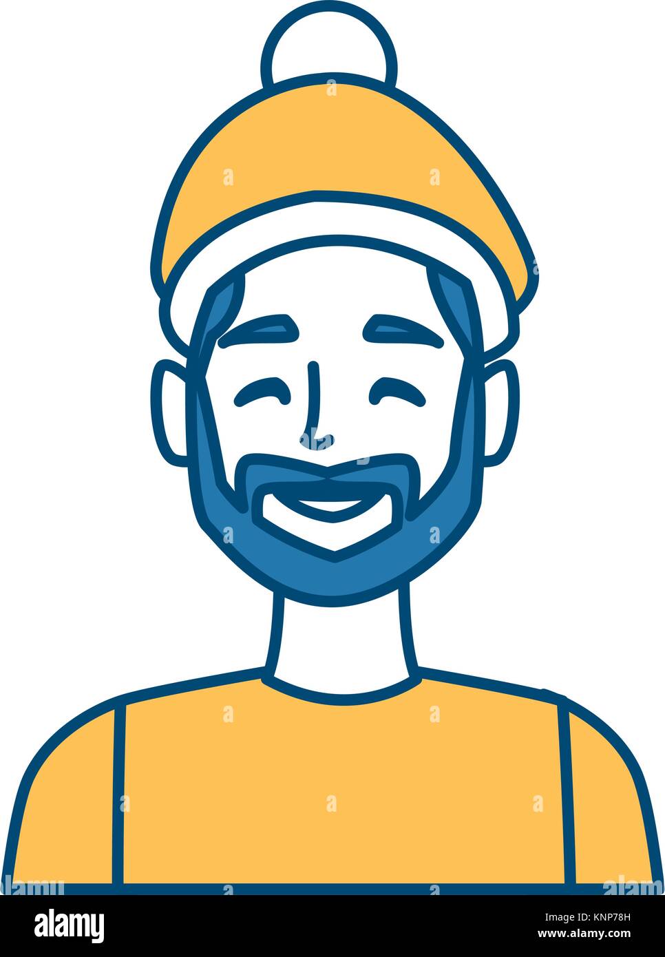 Young man with winter hat Stock Vector Image & Art - Alamy