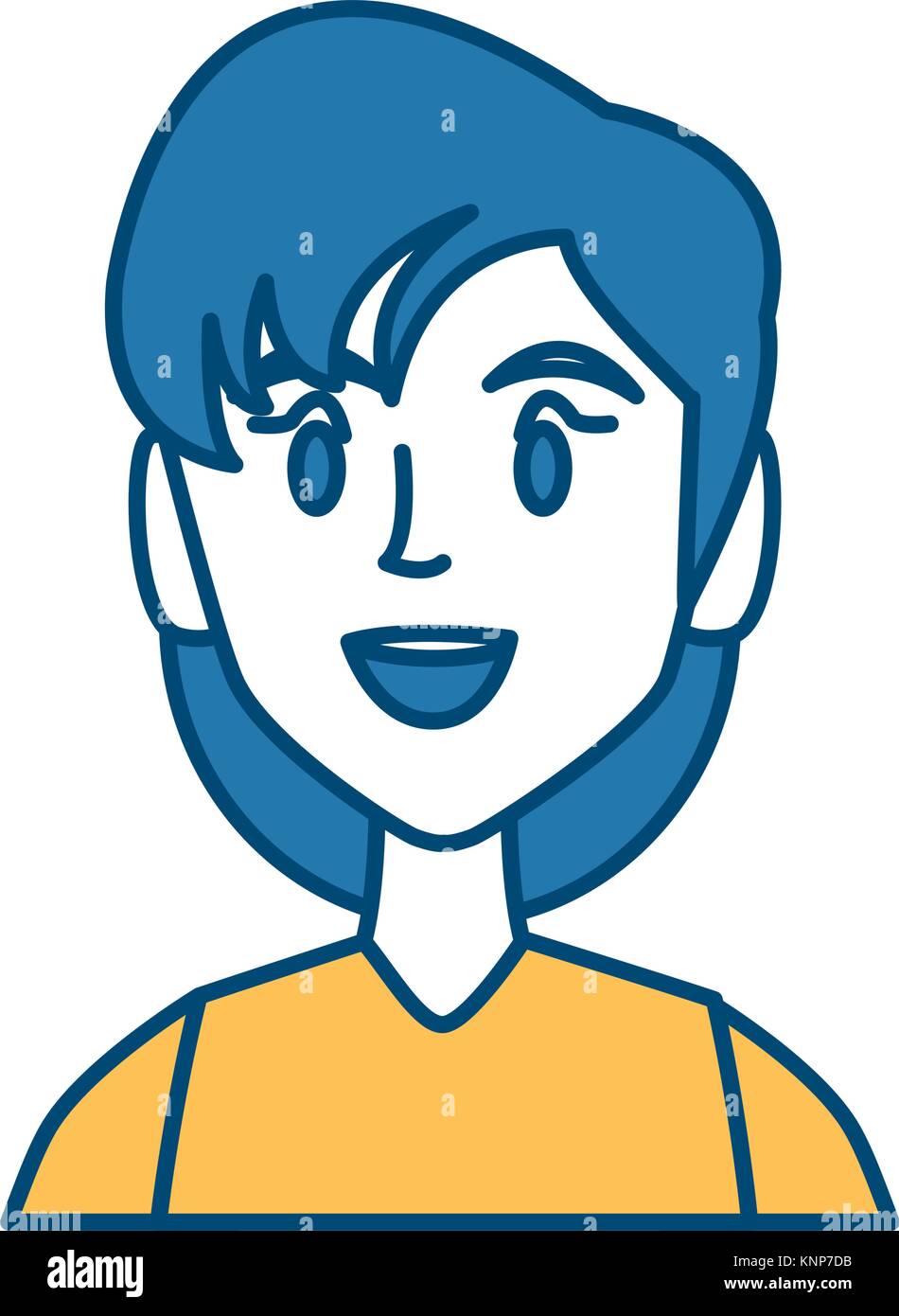 Young woman face smiling Stock Vector Image & Art - Alamy
