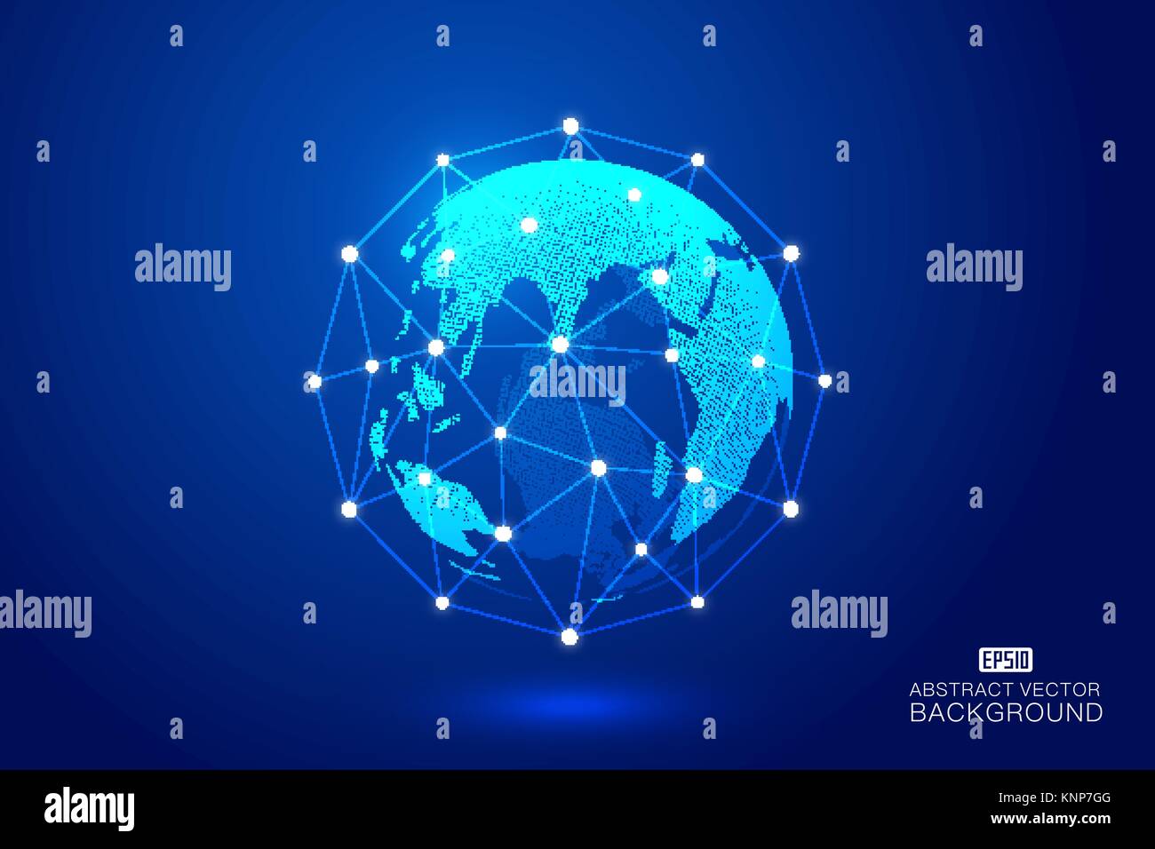 World map point, line, composition, representing the global, network