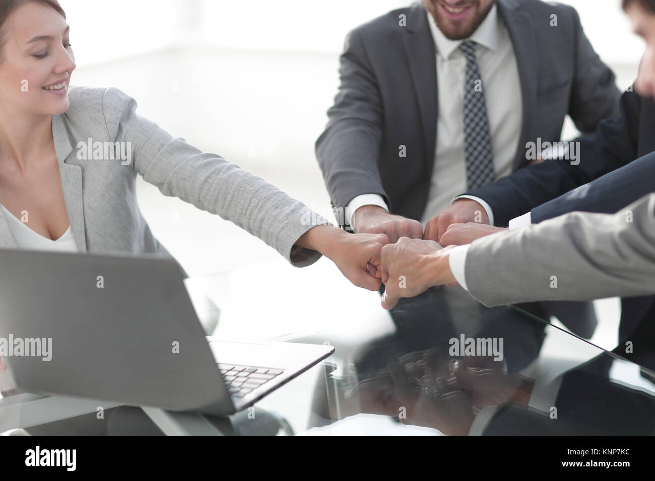 business team working together in office Stock Photo - Alamy