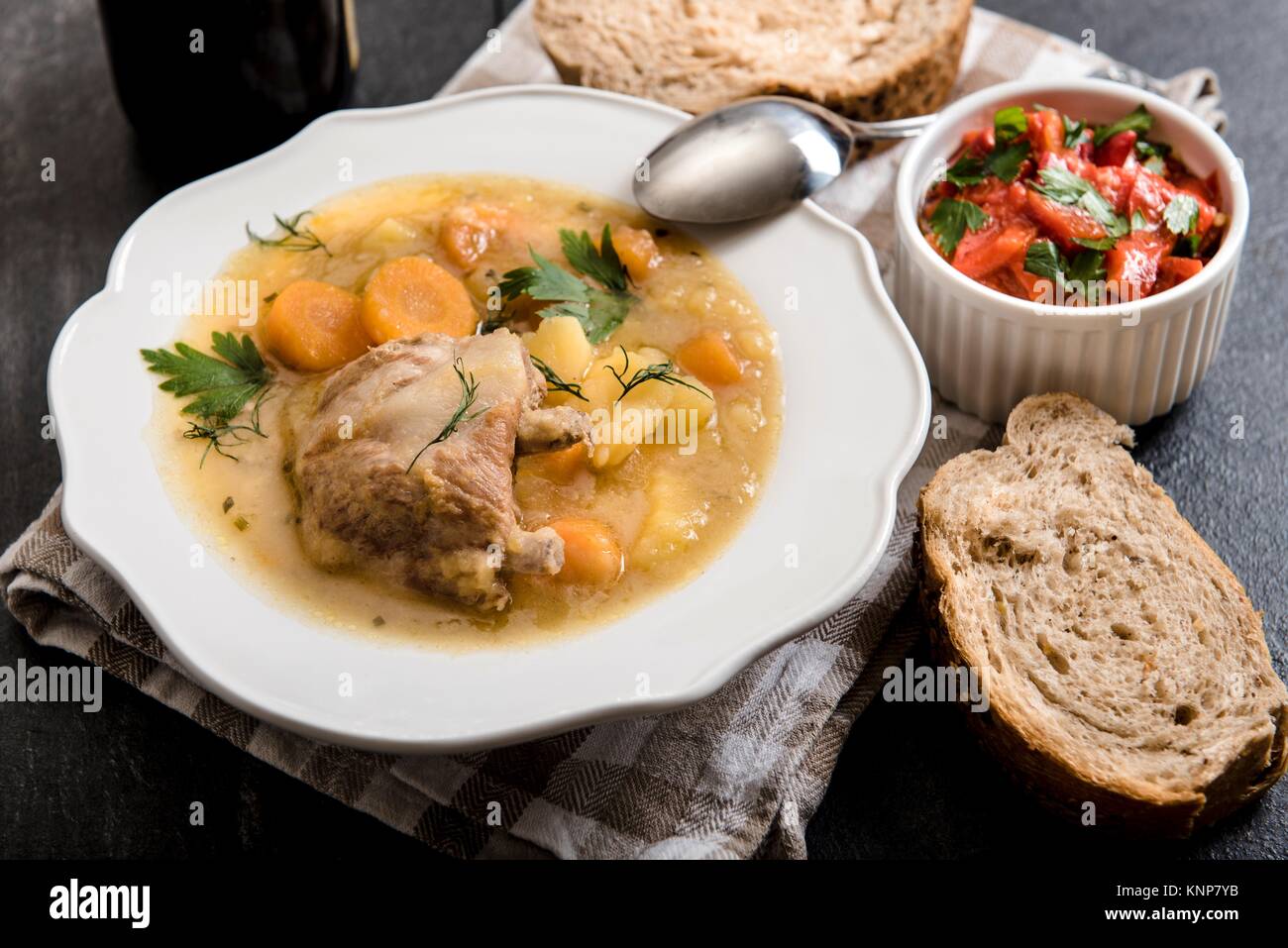 Homemade stew soup Stock Photo - Alamy