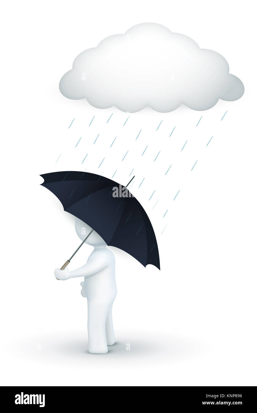 illustration of 3d character on an isolated white background Stock ...