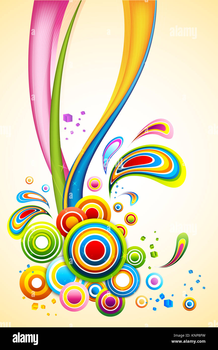 illustration of abstract colorful background Stock Photo - Alamy