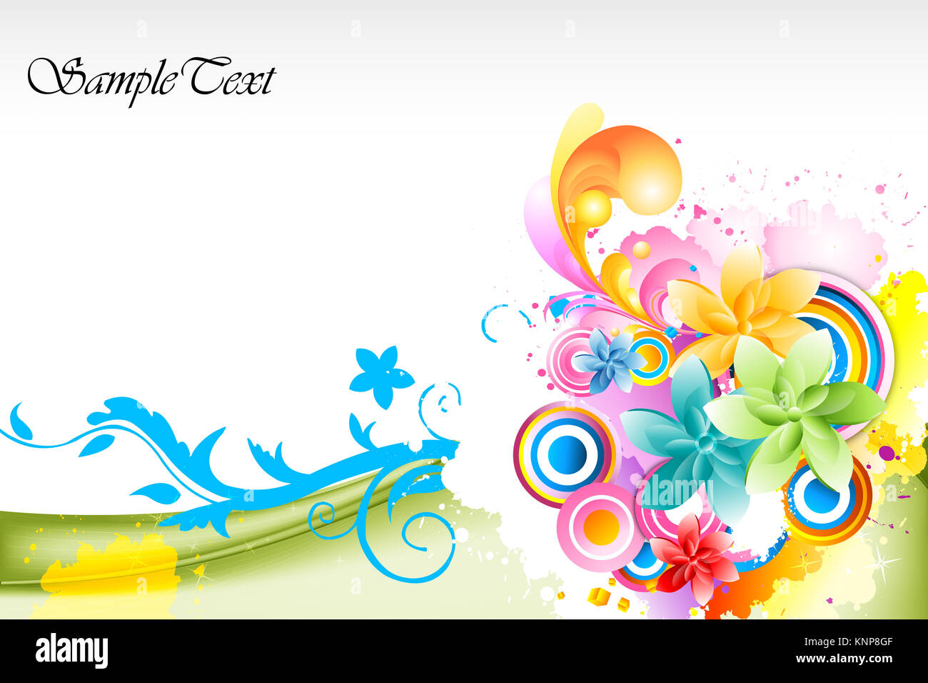 illustration of abstract colorful vector background Stock Photo - Alamy