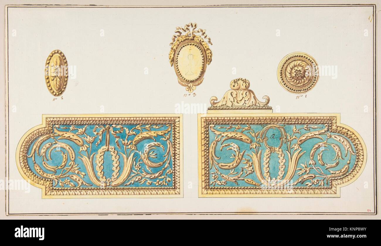 Designs for Door Hardware. Artist Anonymous, French, 18th century