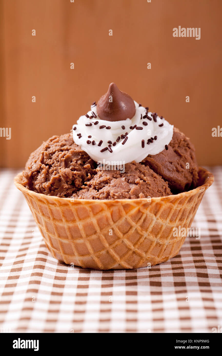 chocolate ice cream cone Stock Photo Alamy