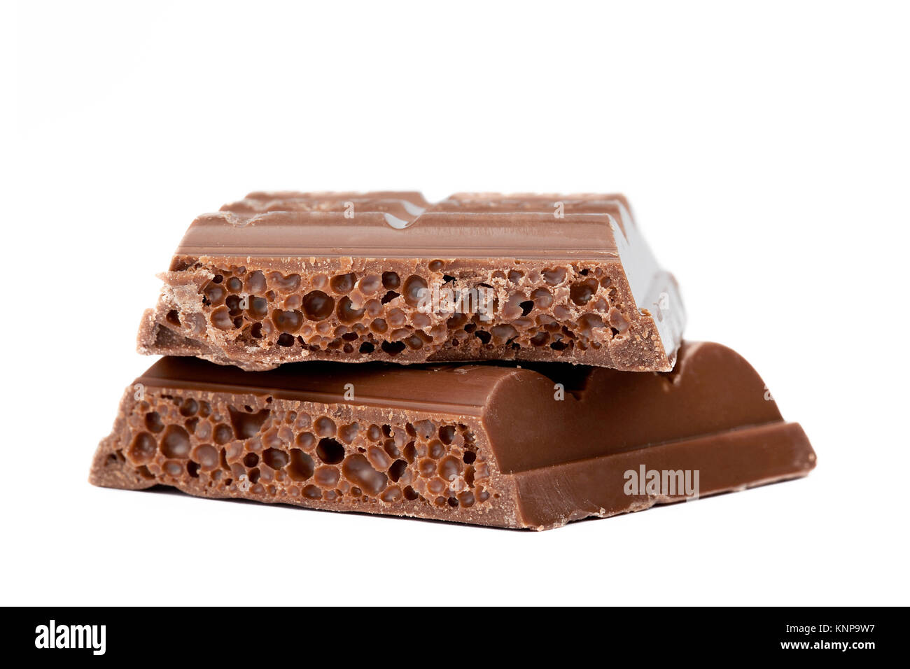 close up image of slices of chocolate bars Stock Photo - Alamy