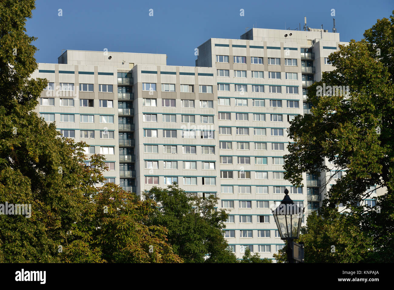 Dwelling house, avenue of the cosmonauts 200, Marzahn, Berlin, Germany, Wohnhaus, Allee der Kosmonauten 200, Deutschland Stock Photo