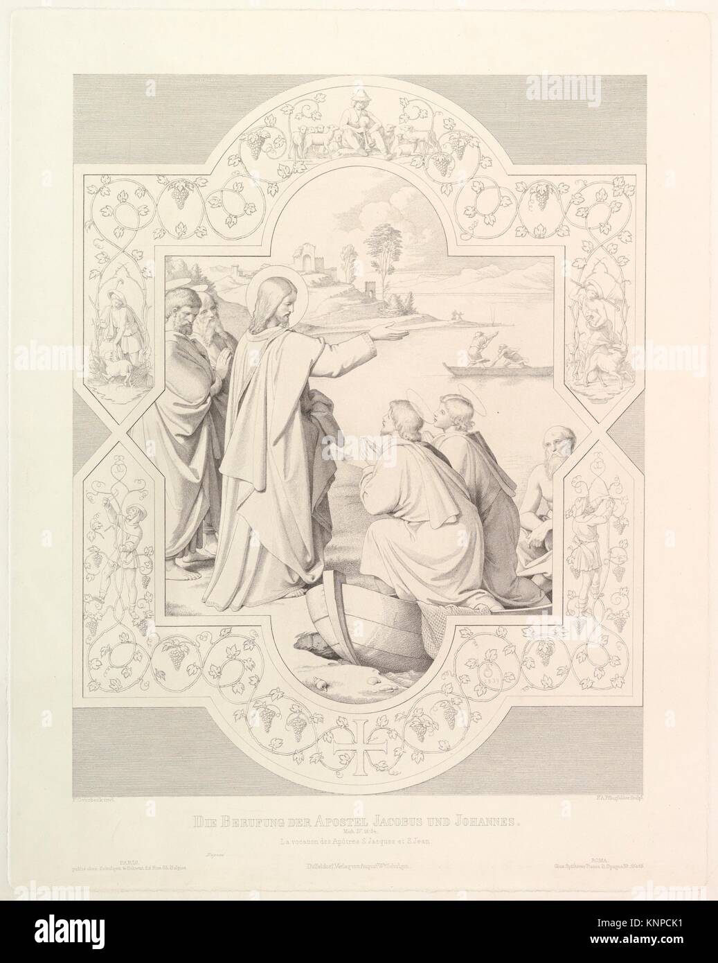 The Calling of the Apostles St. James and St. John. Artist Friedrich