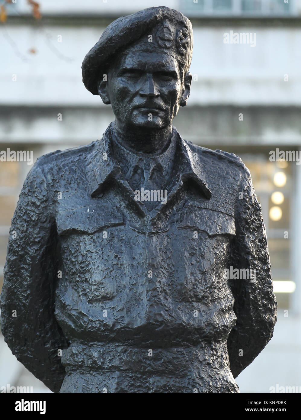 London, UK. 12th December, 2017. Statue of Field Marshal Bernard Law ...