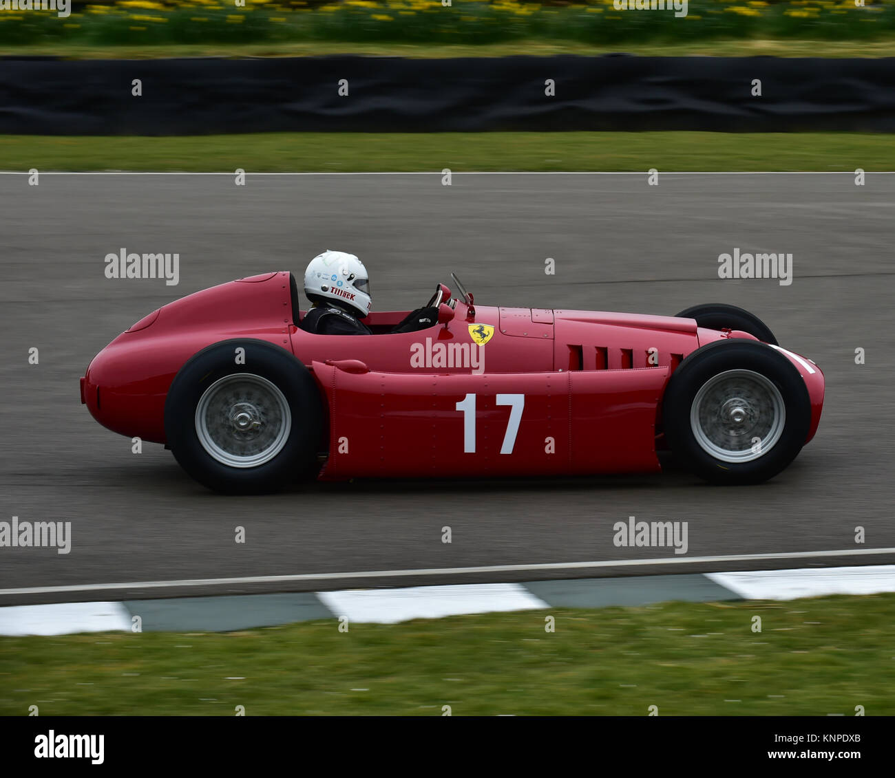 Steve Tillack, Lancia D50, Brooks trophy, Goodwood 74th Members Meeting, 74th members Meeeting, cars, circuit racing, England, Goodwood, Goodwood Memb Stock Photo