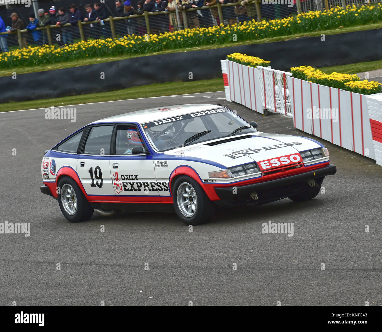 Tiff Needell, Peter Mallett, Rover 3500 SD1, Gerry Marshall Trophy, Goodwood 74th Members Meeting, 74th Meeeting, cars, Chris McEvoy, circuit racing,  Stock Photo