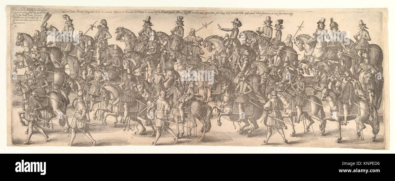 Plate from Funeral of Charles III of Lorraine. Artist Jacques Bellange