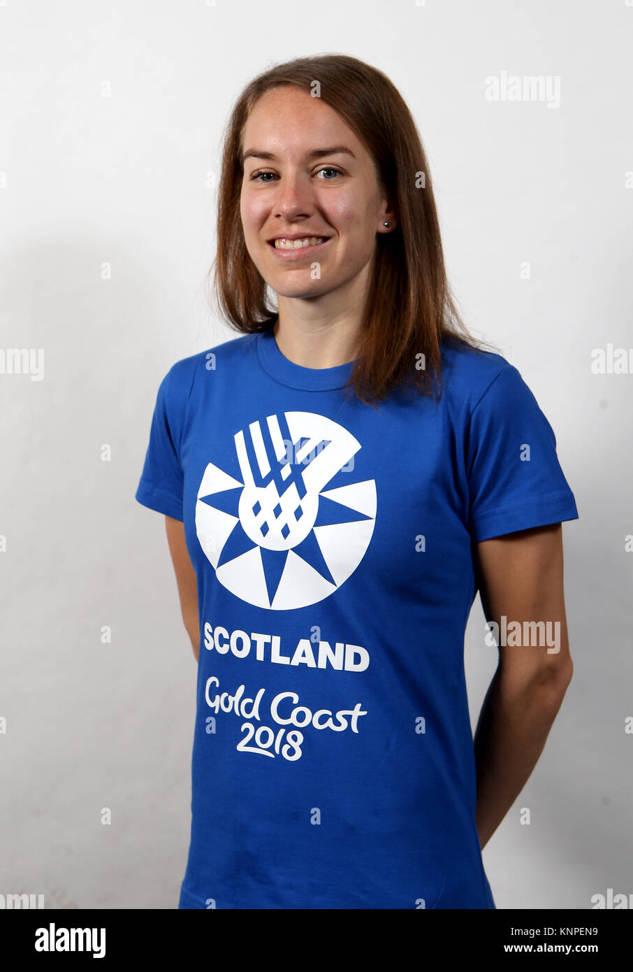Steph Twell during the Team Scotland track and field athletes announcement for the Gold Coast 2018 Commonwealth Games at the University of Stirling. Stock Photo