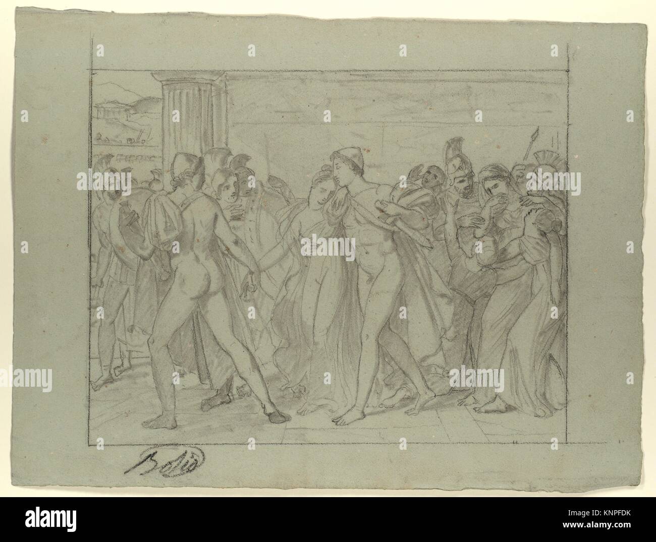 Composition Study for ´Castor and Pollux Freeing Helen´. Artist Joseph