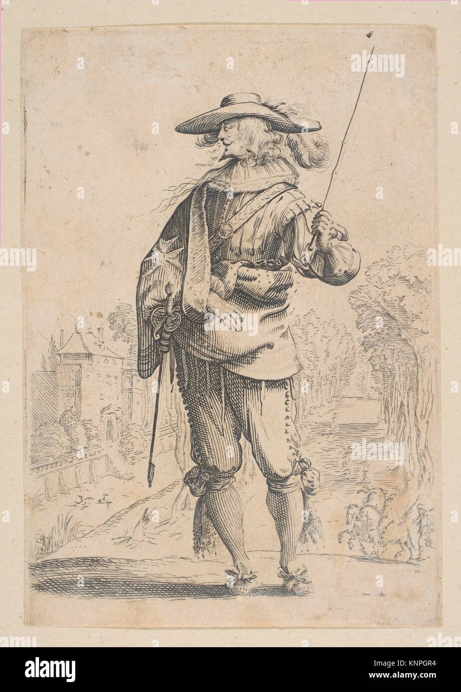 A Man Holding a Crop. Series/Portfolio Le Jardin de la noblesse