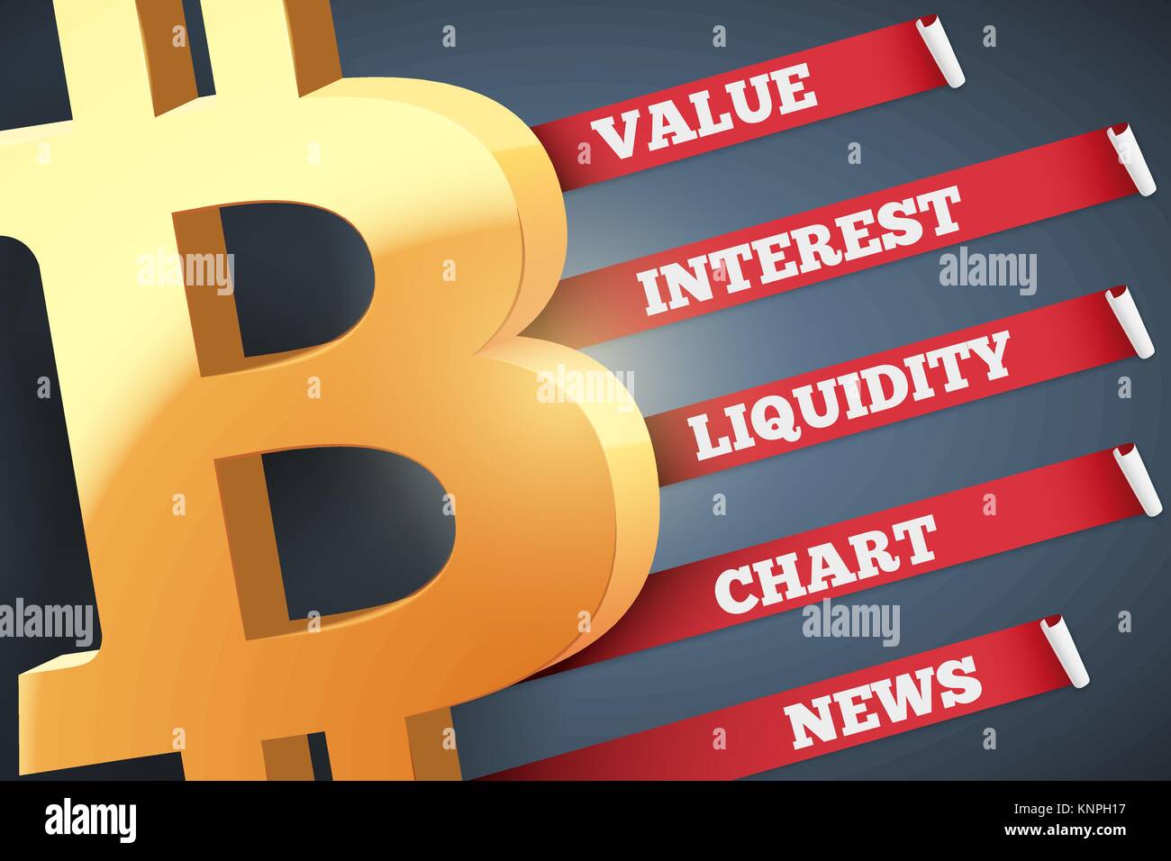 Background of Bitcoin Infographic Stock Vector