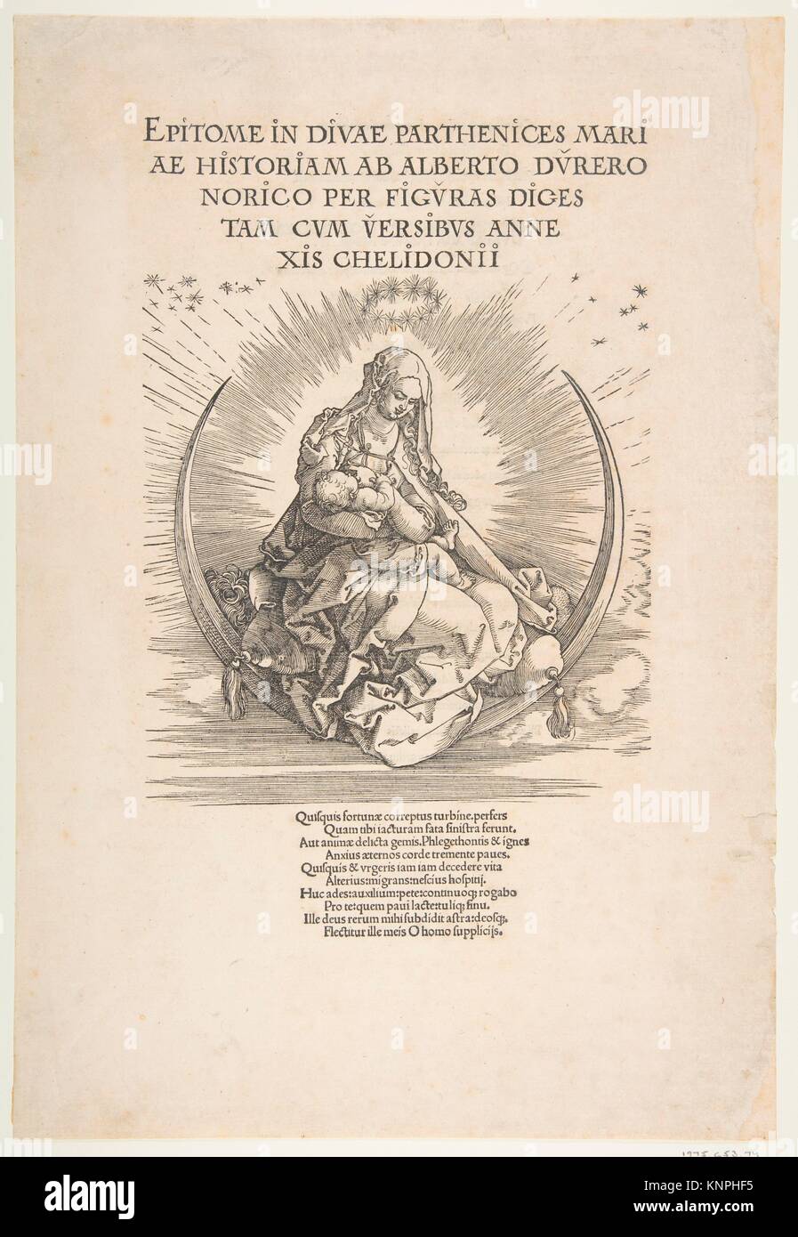 The Madonna On The Crescent Frontispiece To The Life Of The Virgin Stock Photo Alamy