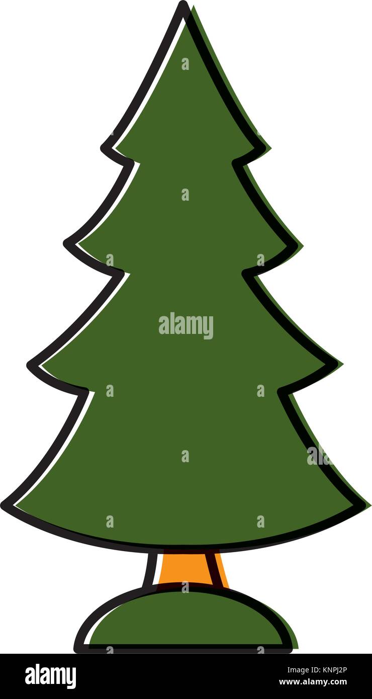 Tree pine isolated Stock Vector Image & Art - Alamy