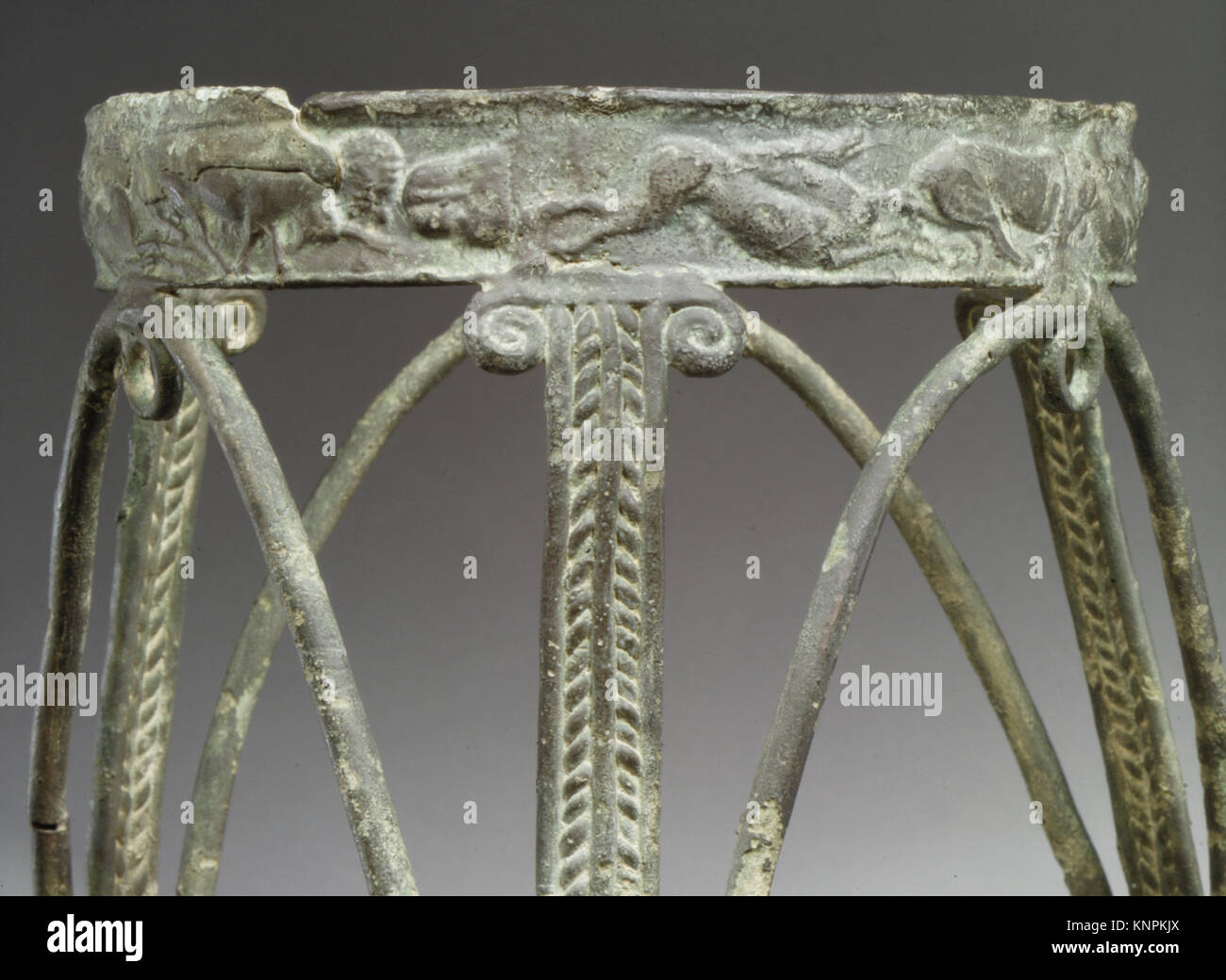 Bronze rod tripod MET GR242 74.51.5684 244562 Stock Photo Alamy