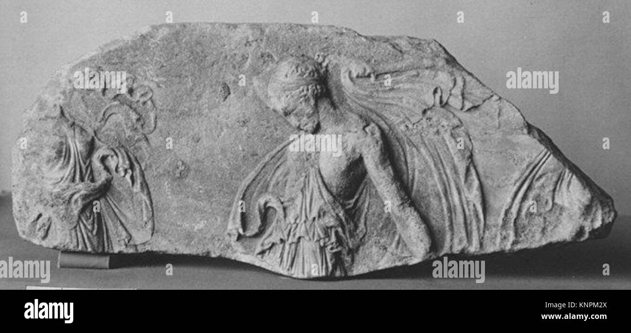 Fragment of a marble relief with dancing maenads MET 57985 251038