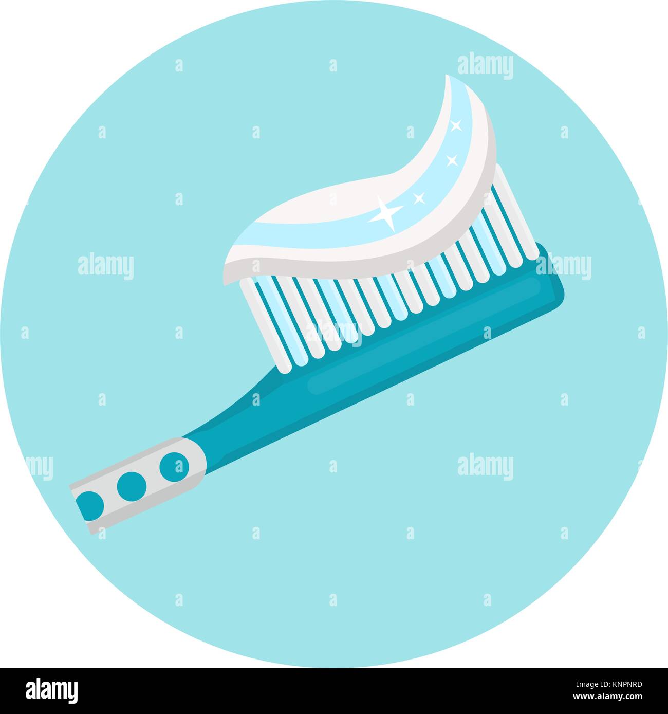 Toothpaste toothbrush icon Stock Vector Images - Alamy