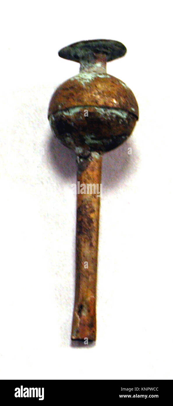 Small Simple Scepter A hammered silver miniature scepter, illustrating detailed metalwork ...