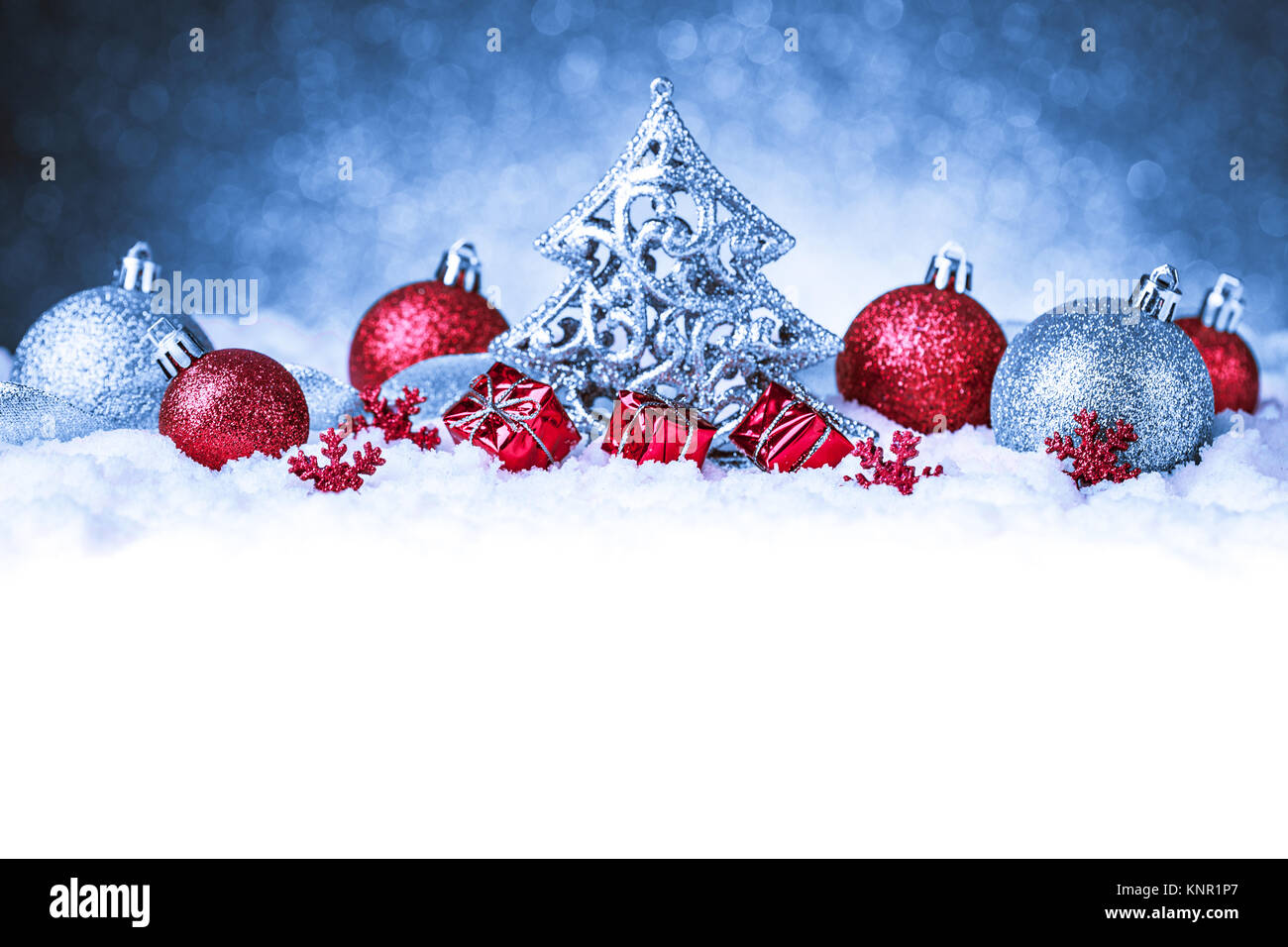 christmas fir tree decoration on glitter background Stock Photo - Alamy