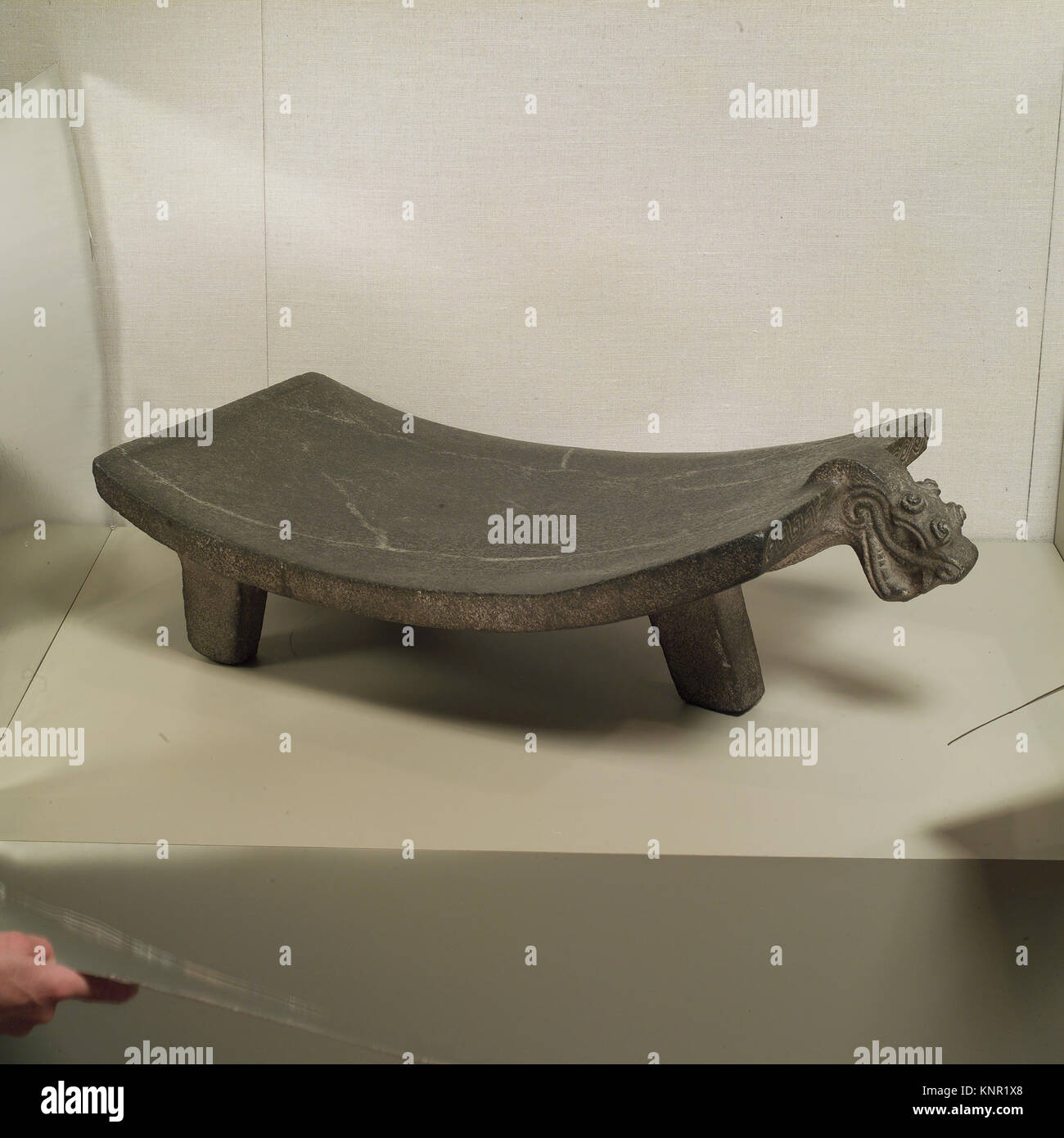 A ceremonial metate from the MET collection, used for grinding or ...