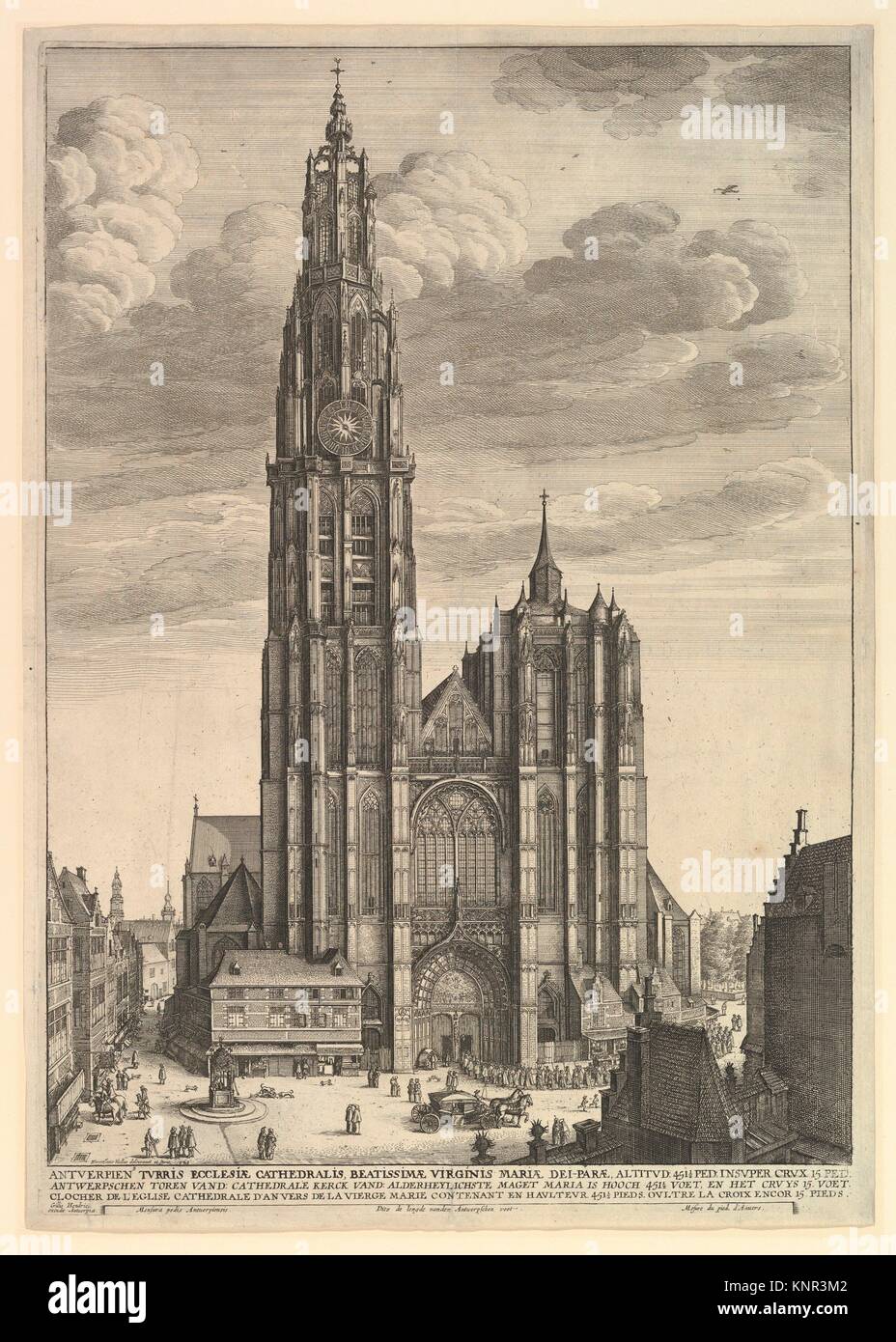 Antwerp Cathedral (Prospectvs Tvrris Ecclesiæ Cathedralis). Artist ...