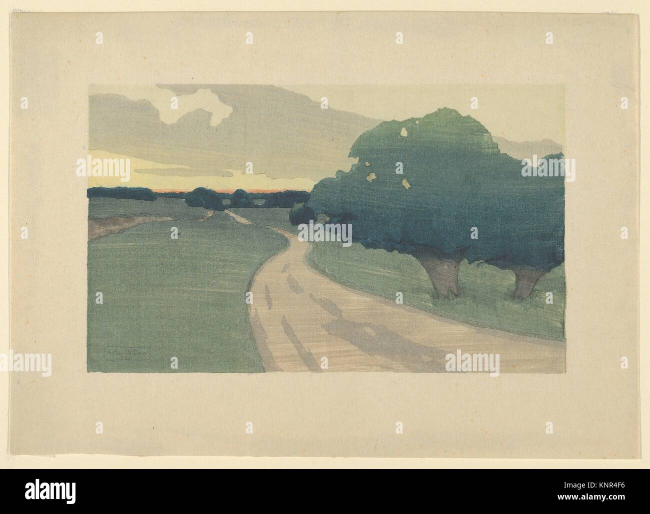 The Long Road Argilla Road, Ipswich. Artist Arthur Wesley Dow