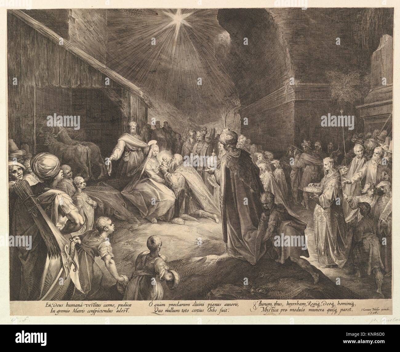 The Adoration of the Magi. Artist Jan Muller Amsterdam