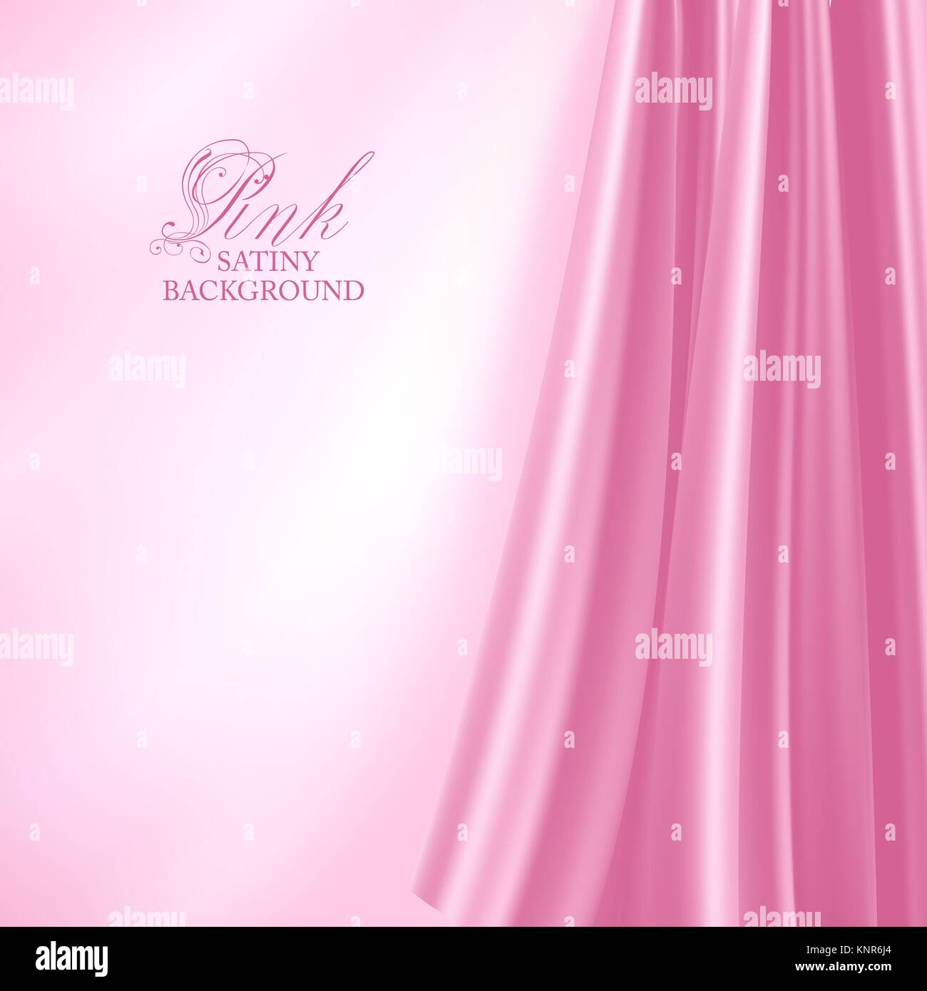 Elegant pink satin background. Vector illustration Stock Vector Image