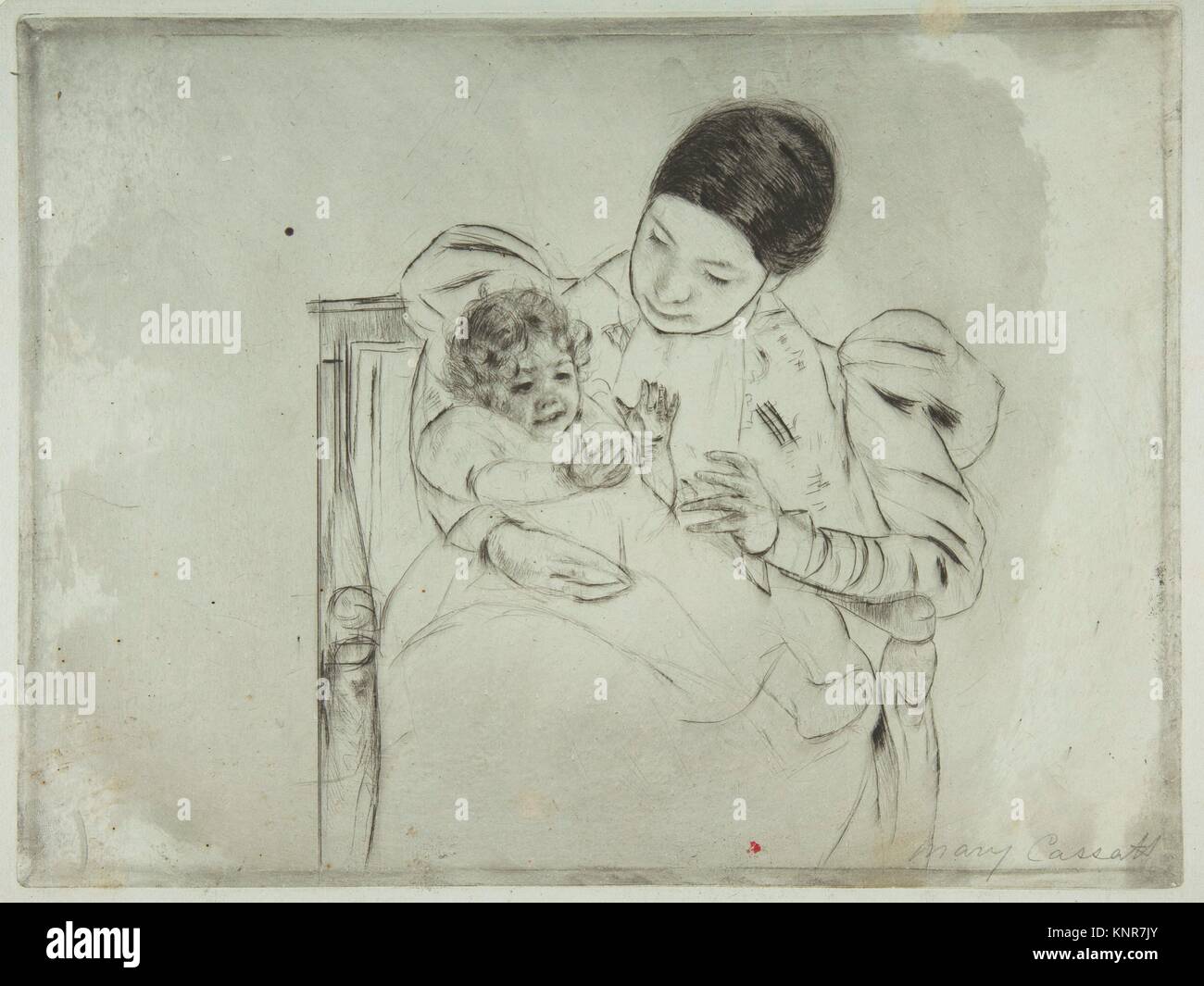 The Barefooted Child. Artist Mary Cassatt (American, Pittsburgh