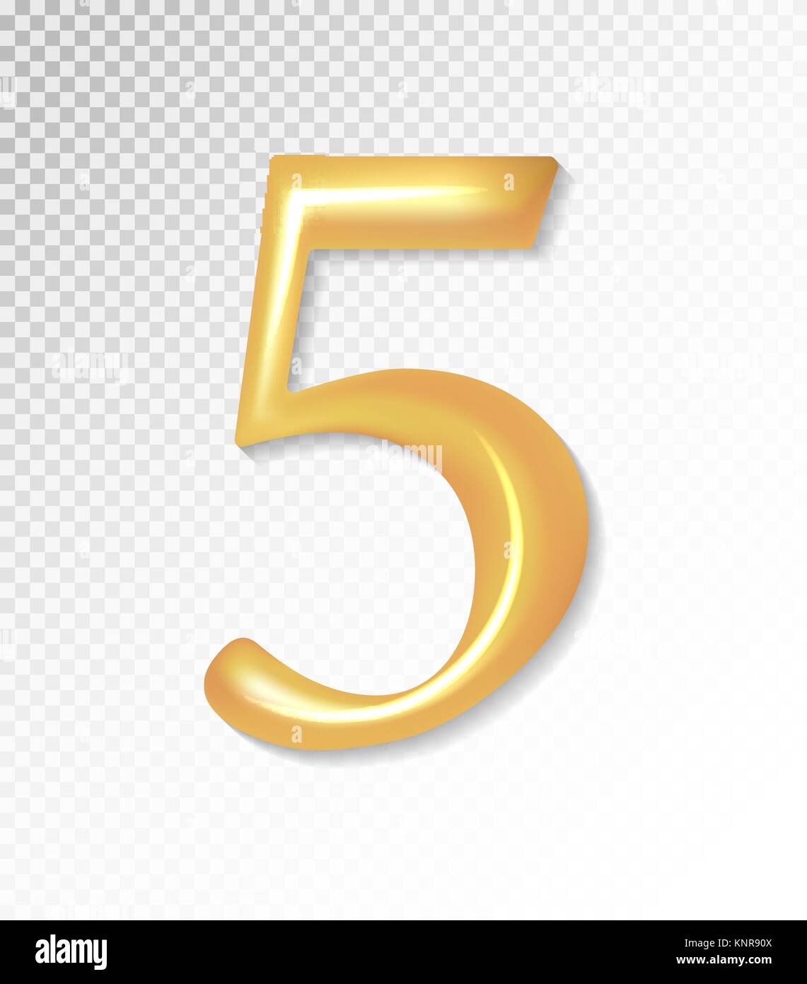 The Number 5 Gold Stock Photo - Download Image Now - Number 5, Three  Dimensional, Gold - Metal - iStock