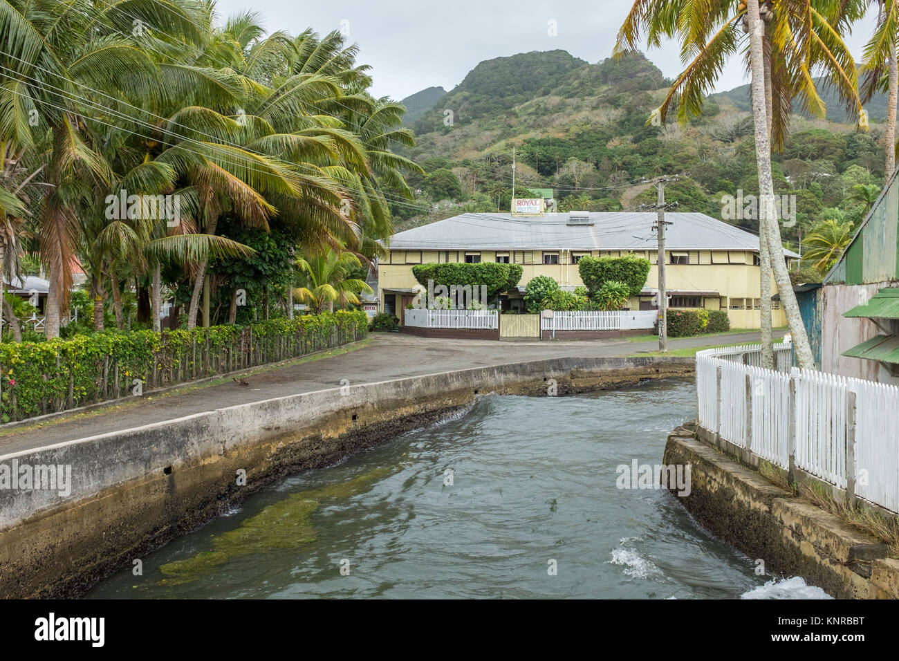 Royal Hotel, Levuka, Main Street, Ovalau, World Heritage Site, Fiji Islands - oldest in the South Pacific Stock Photo