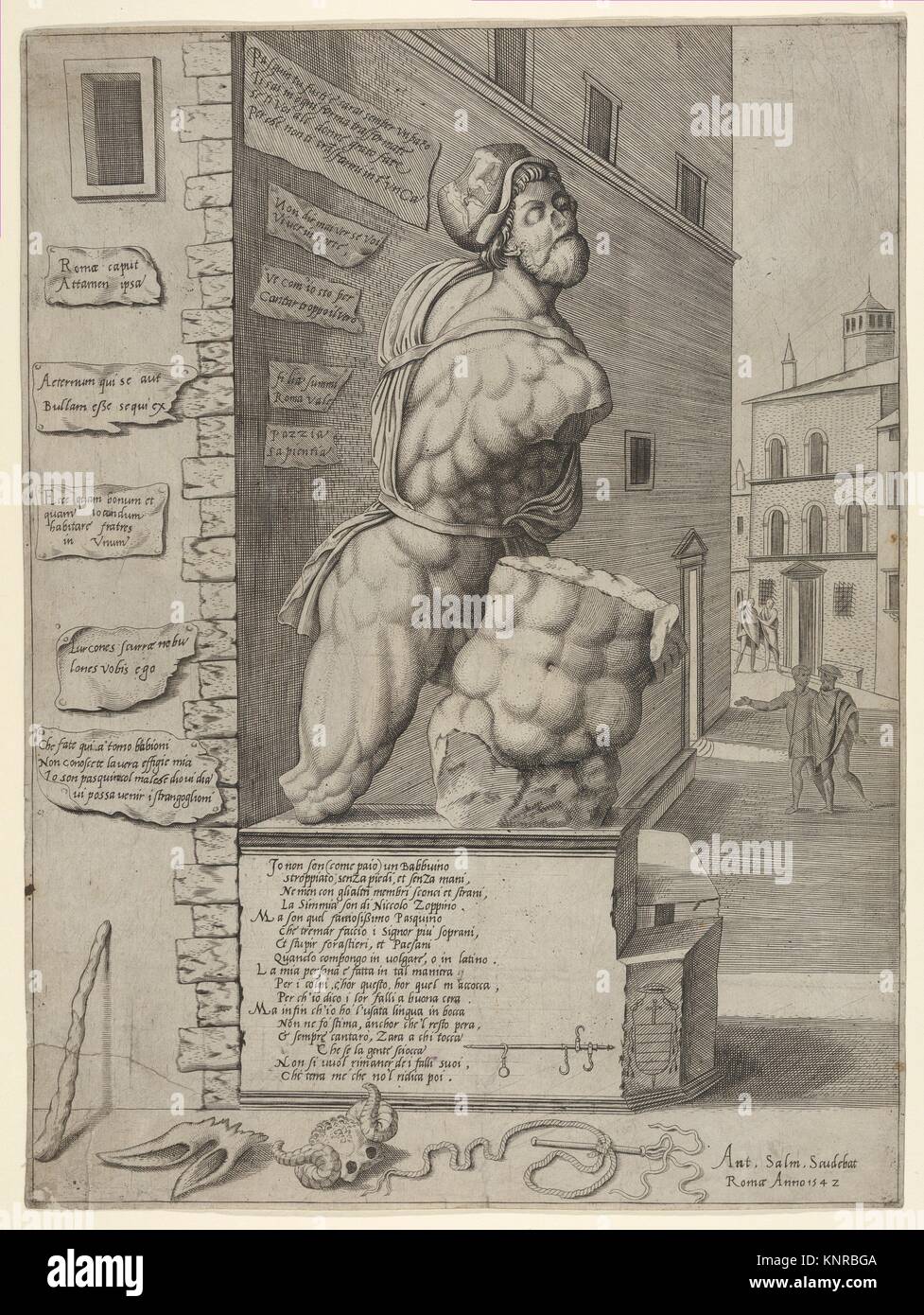 Pasquino. Artist Anonymous; Publisher Antonio Lafreri (French