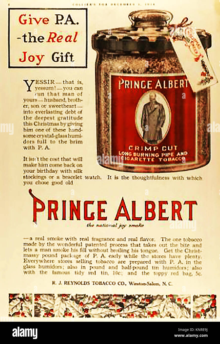 prince albert chewing tobacco Prince albert pipe tobacco hi-res stock photography and images