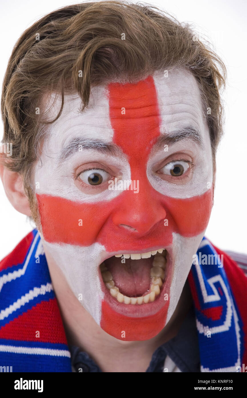 Englischer Fussballfan Stock Photo