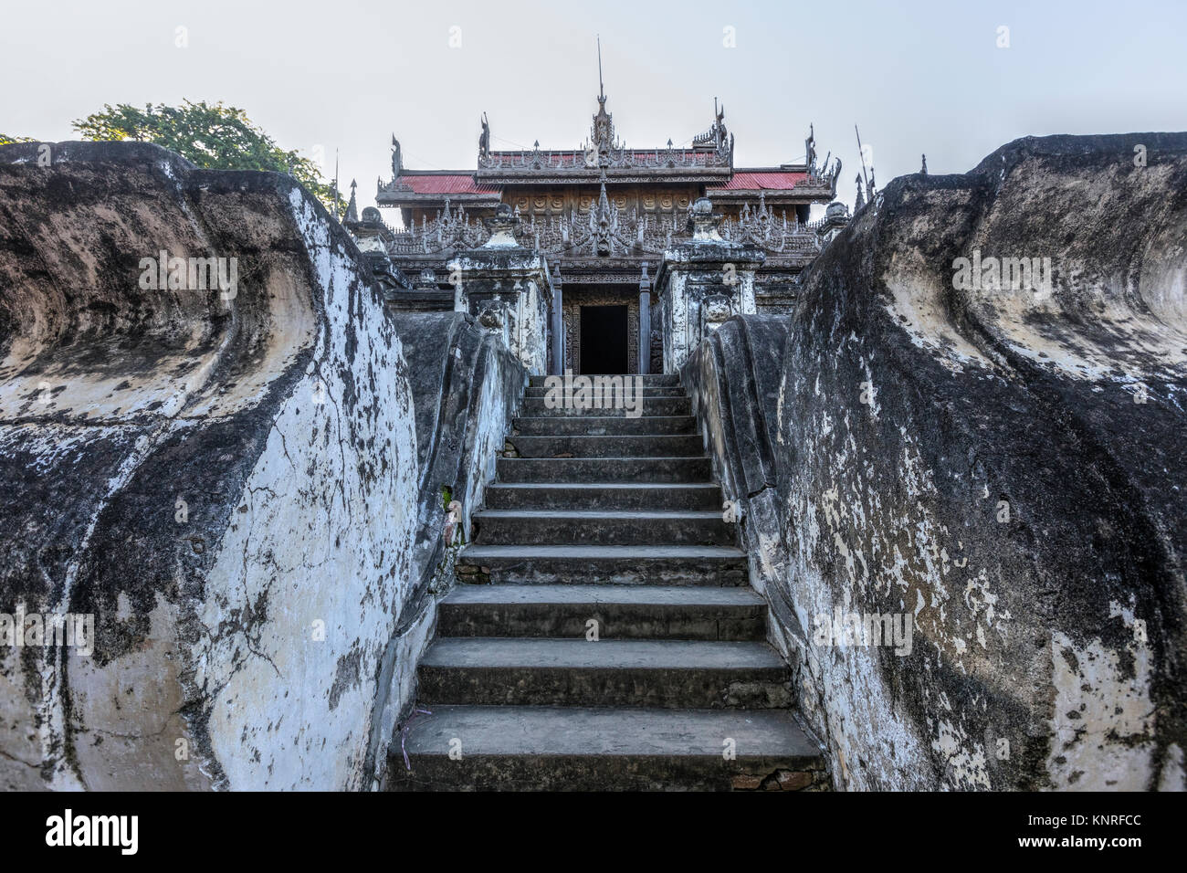 Shwenandaw Monastery, Mandalay, Myanmar, Asia Stock Photo