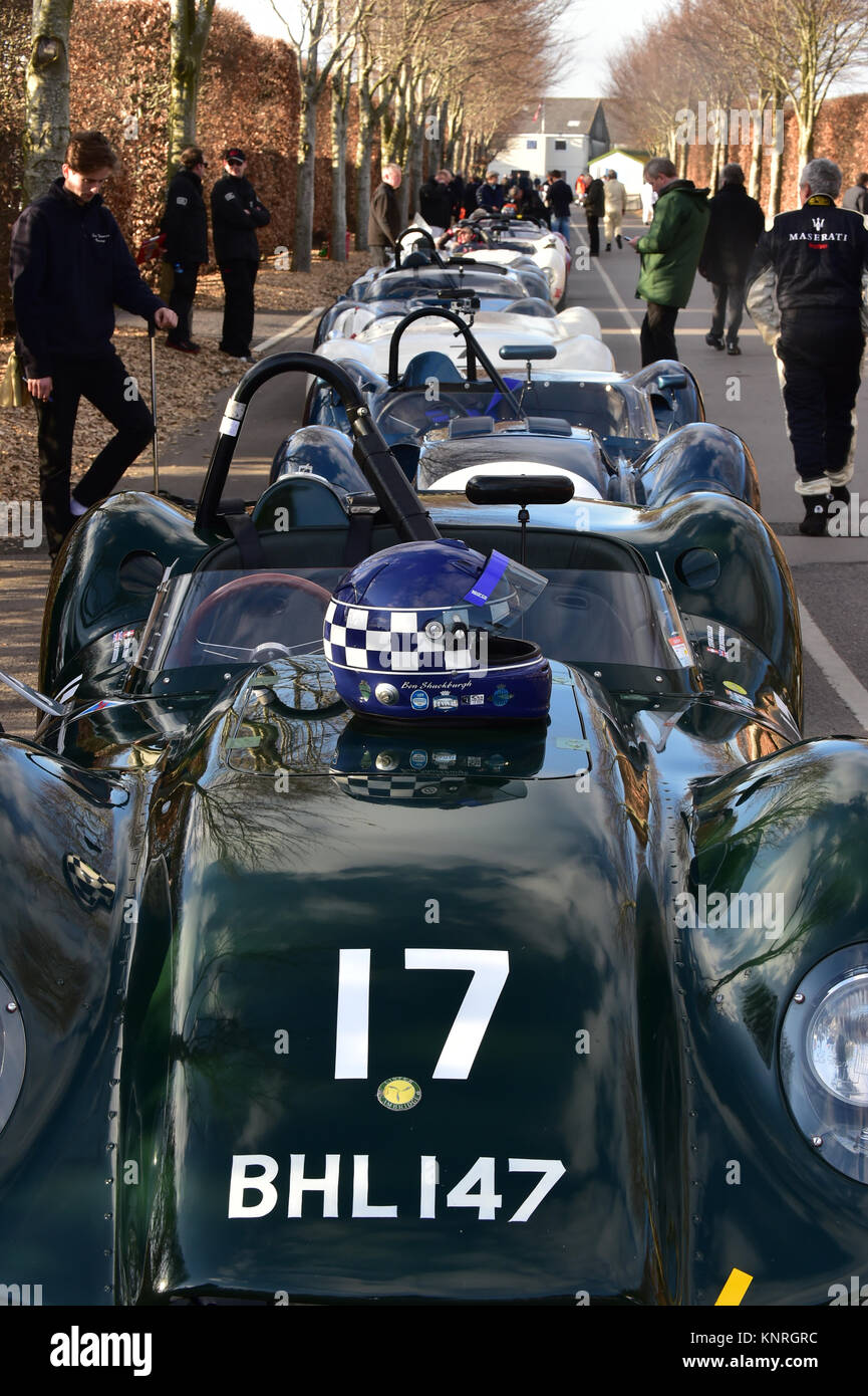 Lister Jaguar, Goodwood 73rd MM March 2015, 73rd, 73rd Members Meeting, Chris McEvoy, CJM Photography, classic cars, England, Goodwood, Goodwood 73rd  Stock Photo