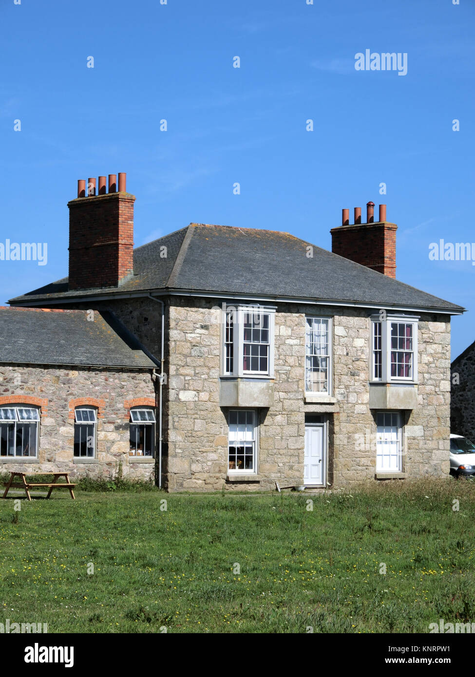 The Count House, Botallack, West Cornwall, England, UK in Summer Stock Photo