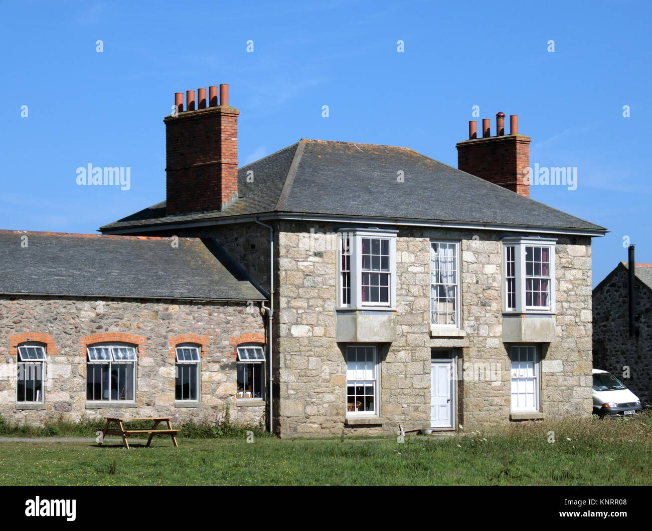 The Count House, Botallack, West Cornwall, England, UK in Summer Stock Photo