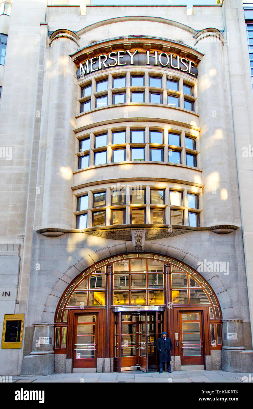 London, England, UK. Mersey House, 132 134 Fleet Street. Portland