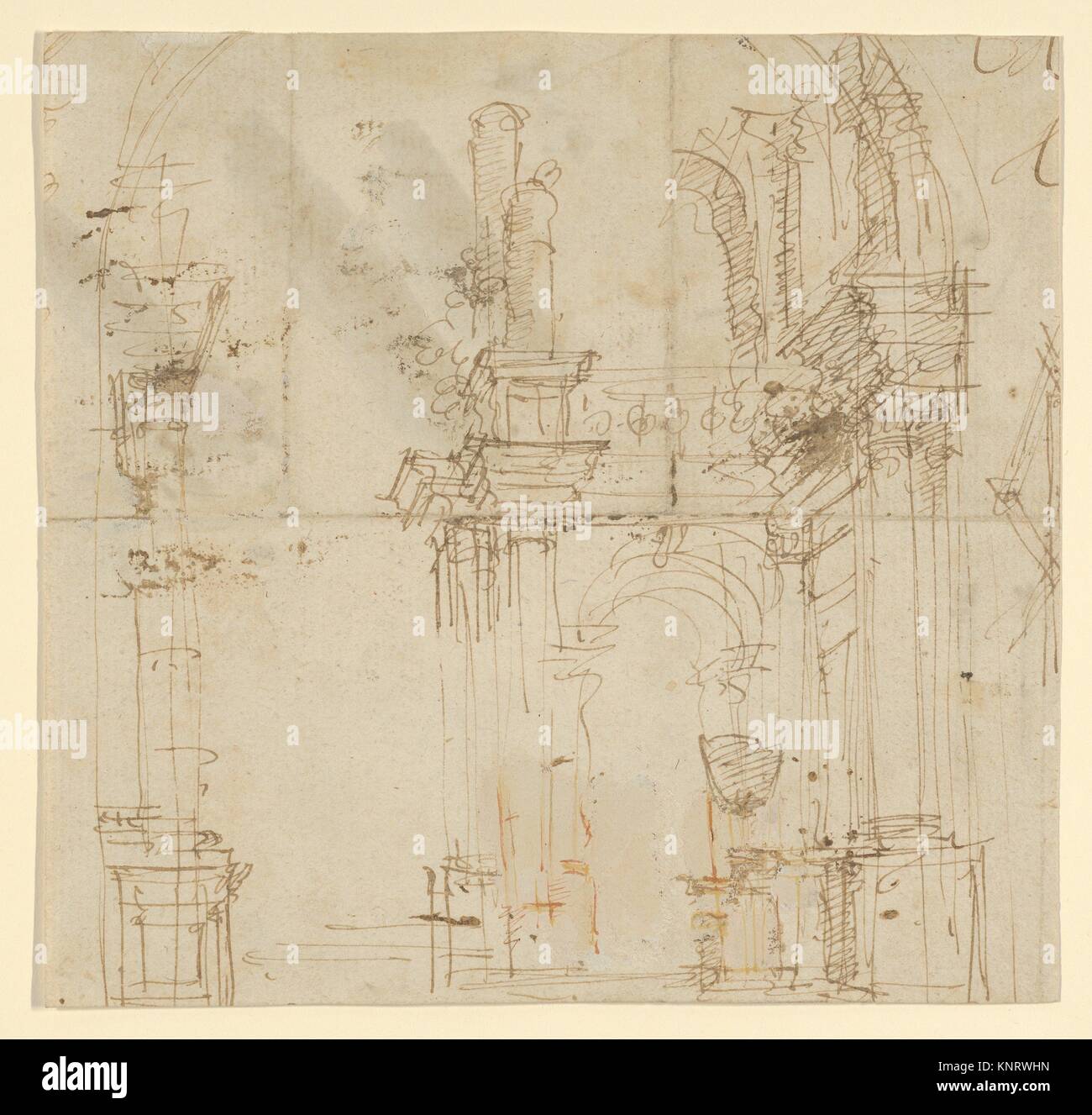 Architectural drawing arch hi-res stock photography and images - Alamy
