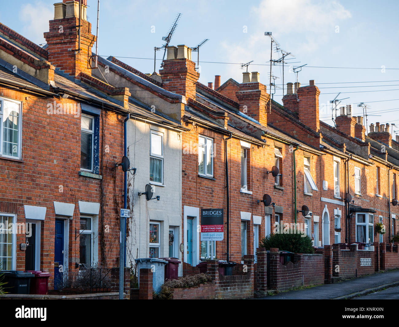 Terraced Houses, Caversham, Reading, Berkshire, England Stock Photo Alamy
